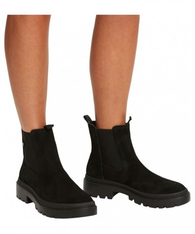 Women's Modern Ankle Boot 001 Black $42.15 Boots