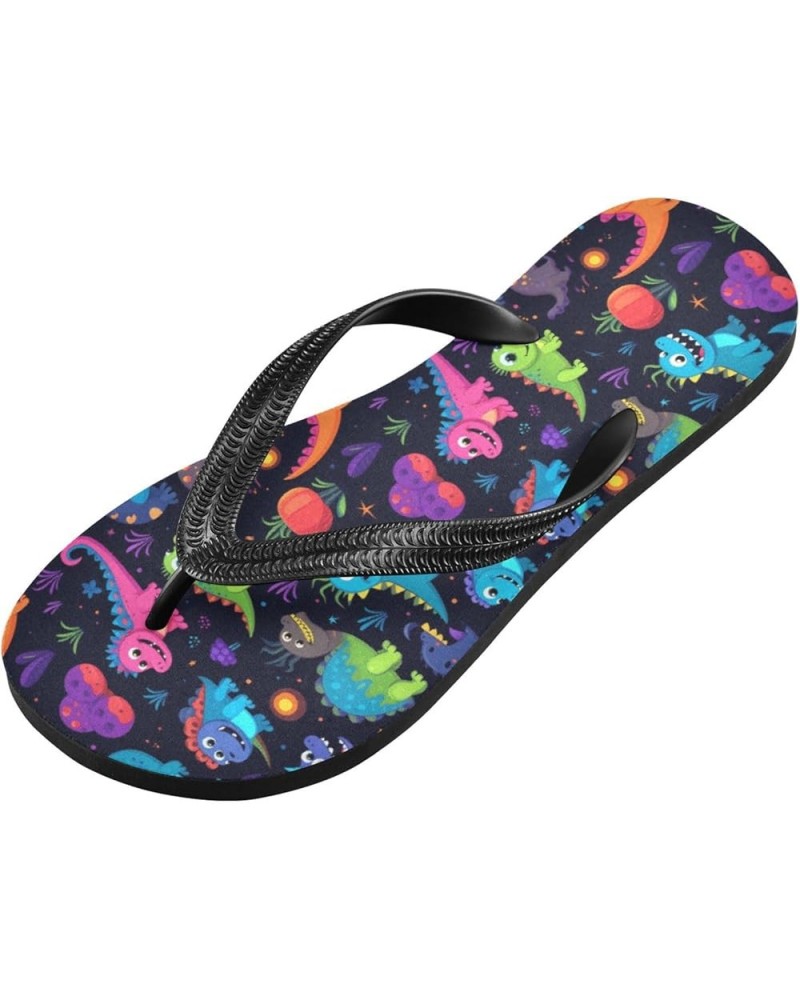 Flip Flops for Women Men Animal Dinosaur Flip Flops Womens Slides Men Sandals Shower Slippers Summer Non-Slip Flipflops for S...