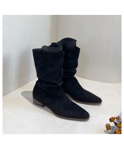 White Platform Boots Western Boots Cowgirl Boots for Girls Square Toe Cowboy Boots for Women Z 05-black $17.74 Outdoor Shoes