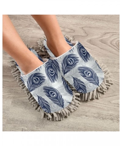 Unisex Fuzzy Slippers, Cozy Floor Dusting Cleaning Mop Shoes for Men Women M-L Multi 27 $9.99 Slippers