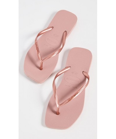 Women's Slim Square Solid Flip Flops Crocus Rose $12.96 Sandals