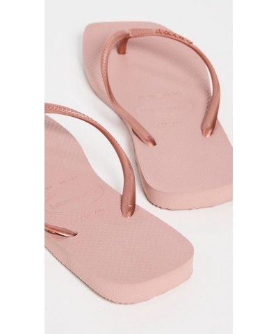 Women's Slim Square Solid Flip Flops Crocus Rose $12.96 Sandals