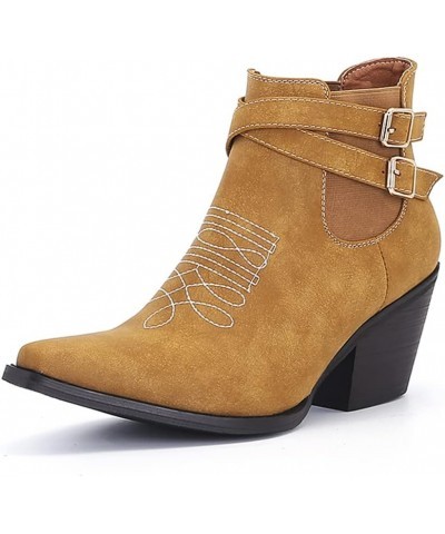 Fashion Western Boots for Women 71 Yellow $26.99 Boots