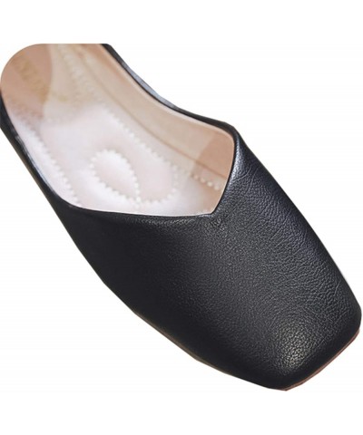 Women's Dolly Shoes, Single Shoe Square Toe is Perfect for Beach, Pool, Holiday, Evening Dress and Everyday Casual Wear,Flesh...