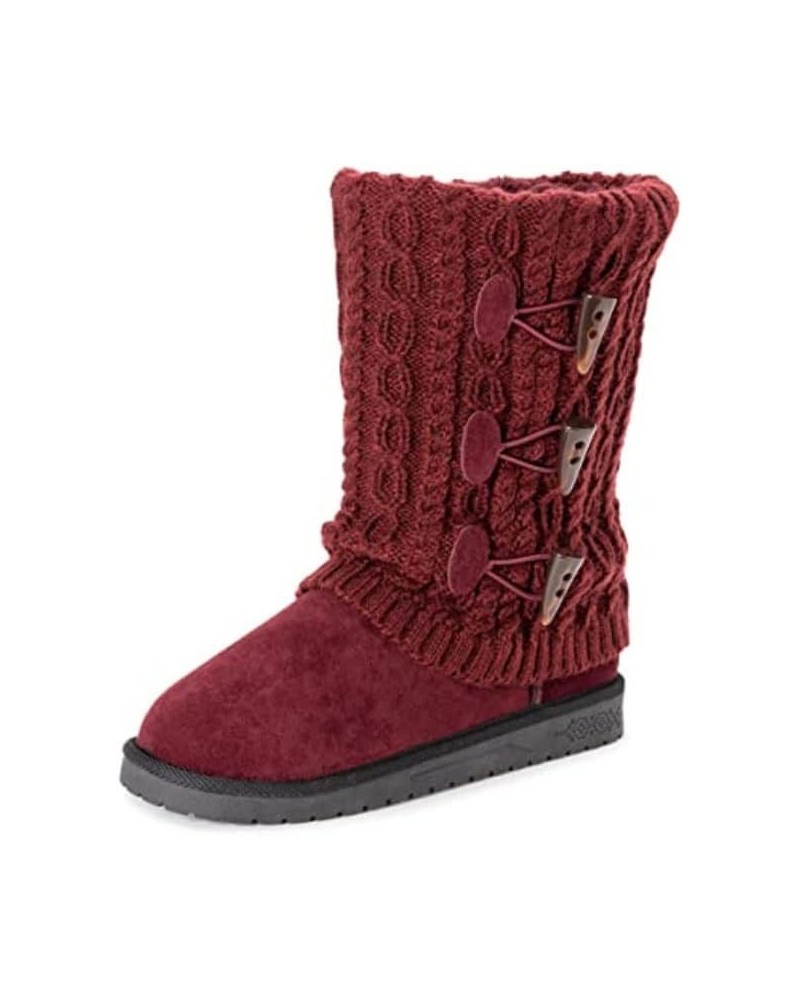 Women's Cheryl Fashion Boots Burgundy $26.51 Boots