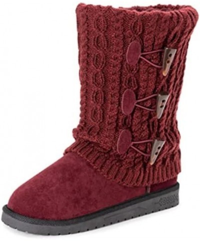 Women's Cheryl Fashion Boots Burgundy $26.51 Boots