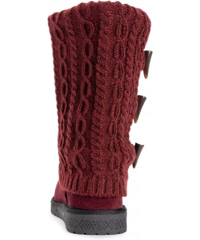 Women's Cheryl Fashion Boots Burgundy $26.51 Boots