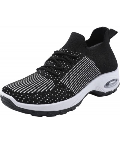 Fashion Women Mesh Casual Slip-On Sport Shoes Runing Breathable Shoes Sneakers Z 04-dark Gray $24.15 Athletic Shoes