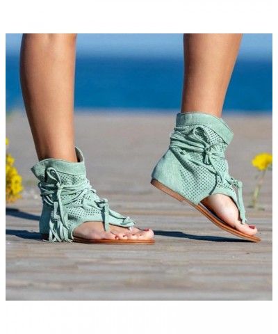 Shoes Tassel Beach Women Roman Girls Bohemian Retro Boots Sandals Women's sandals Womens Wedges Sandals Tan Green $12.26 Sandals