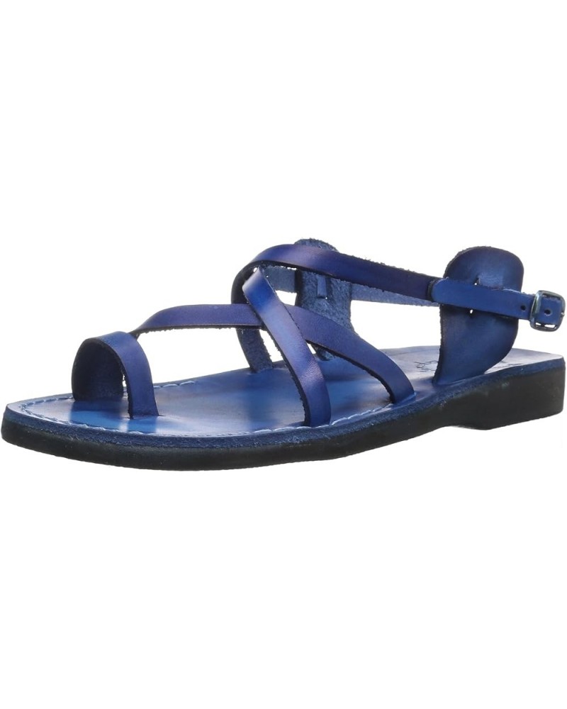 The Good Shepherd - Leather Buckle Sandal - Womens Sandals Blue $32.36 Sandals