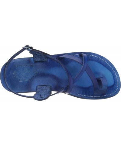 The Good Shepherd - Leather Buckle Sandal - Womens Sandals Blue $32.36 Sandals