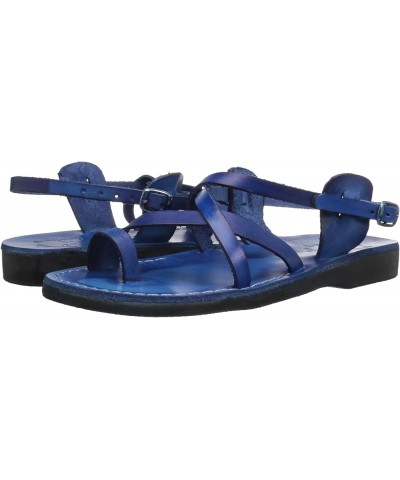 The Good Shepherd - Leather Buckle Sandal - Womens Sandals Blue $32.36 Sandals