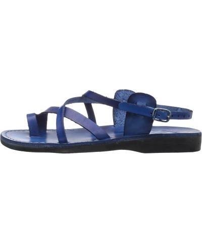 The Good Shepherd - Leather Buckle Sandal - Womens Sandals Blue $32.36 Sandals