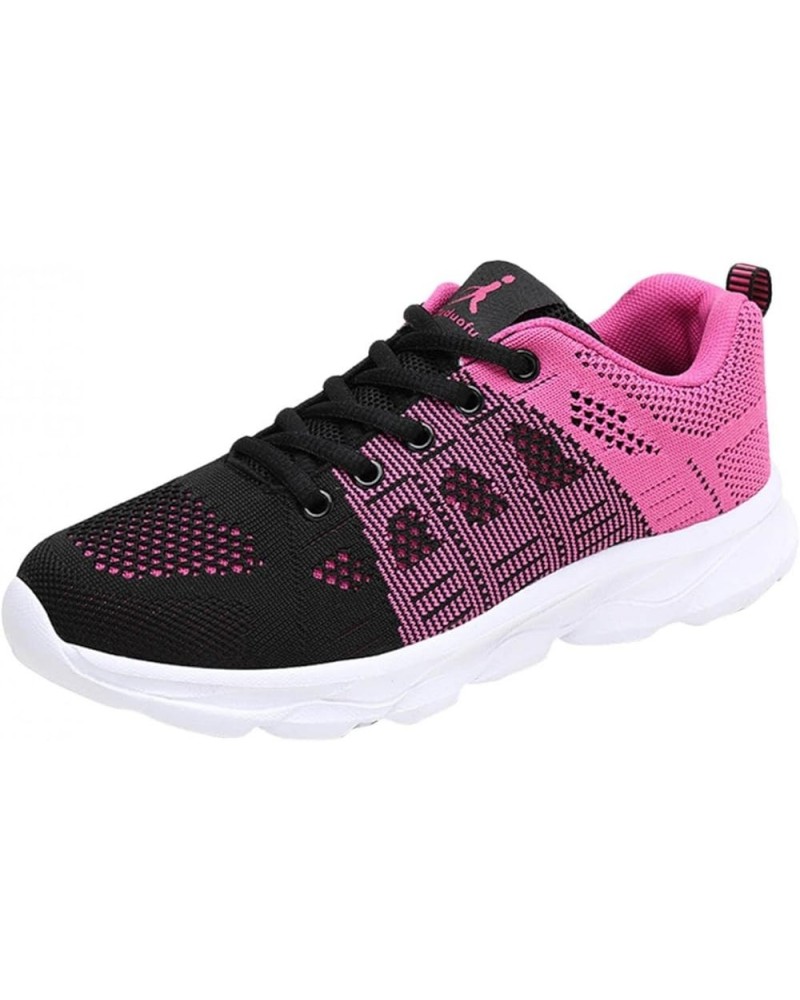 Women's Running Shoes Fashion Casual Mesh Breathable Slip On Athletic Memory Foam Lightweight Low Cut Lace Up Sneakers Air Cu...