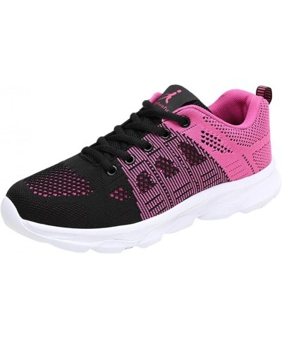 Women's Running Shoes Fashion Casual Mesh Breathable Slip On Athletic Memory Foam Lightweight Low Cut Lace Up Sneakers Air Cu...