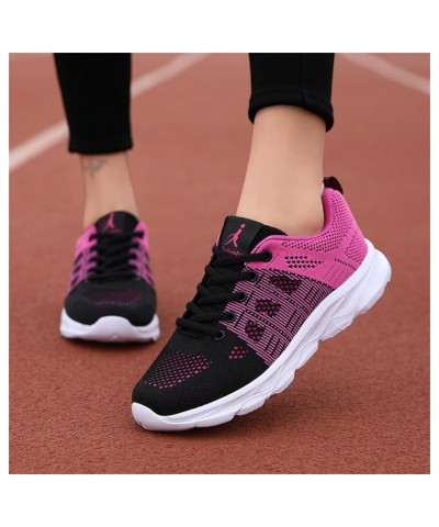 Women's Running Shoes Fashion Casual Mesh Breathable Slip On Athletic Memory Foam Lightweight Low Cut Lace Up Sneakers Air Cu...