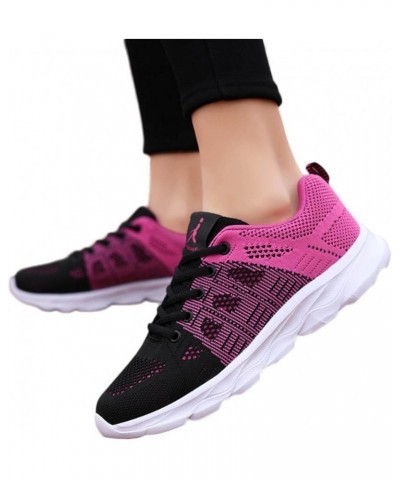 Women's Running Shoes Fashion Casual Mesh Breathable Slip On Athletic Memory Foam Lightweight Low Cut Lace Up Sneakers Air Cu...