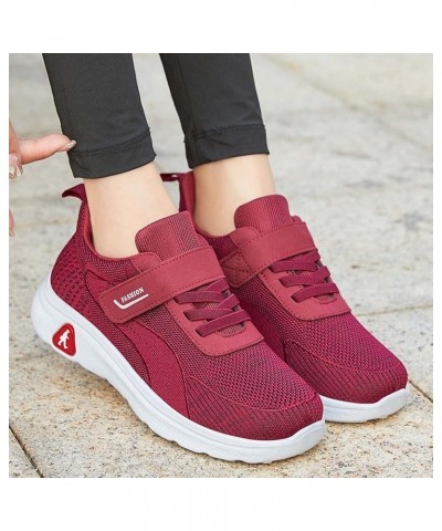 Sneakers for Women Women's Sneakers Lightweight Workout Shoes for Women Running Sneakers for Women Z 15-red $12.57 Fashion Sn...