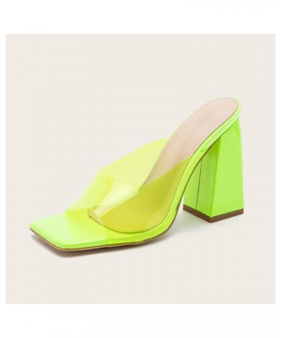 Women's Arch Support Slide Sandals Fashion Women's Color Slippers Thick High Solid Transparent Toe Heel Women's Slipper (Hot ...