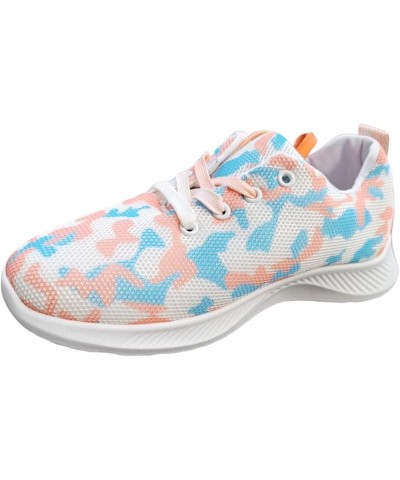 Ladies Rainbow Comfortable Stretch Casual Thick Bottom Lace Up Knitted Plus Size Sneakers Boys Arch Support Flip Pink $16.16 ...