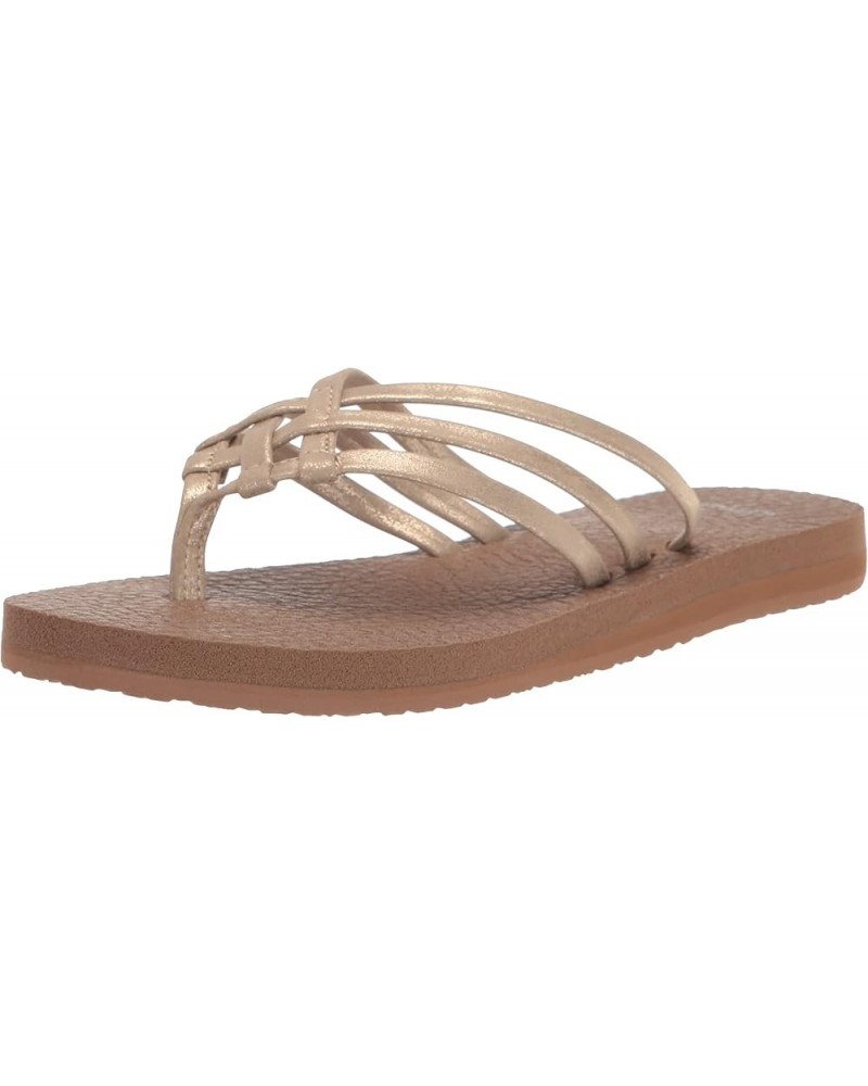 Yoga Sandy Metallic 6 Champagne $20.39 Sandals