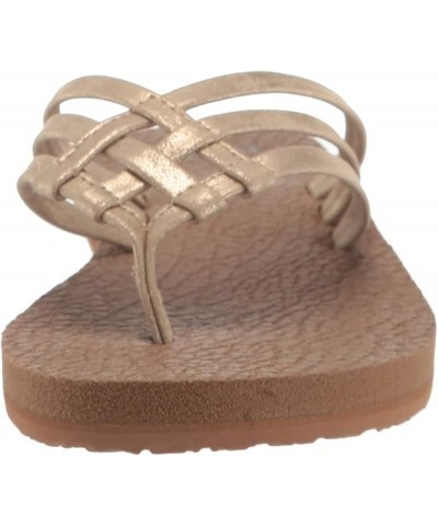 Yoga Sandy Metallic 6 Champagne $20.39 Sandals