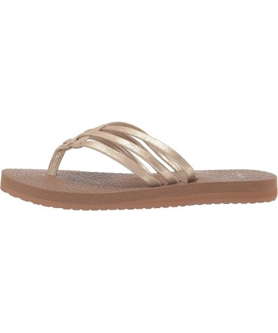 Yoga Sandy Metallic 6 Champagne $20.39 Sandals