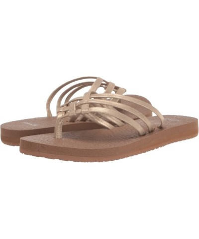 Yoga Sandy Metallic 6 Champagne $20.39 Sandals