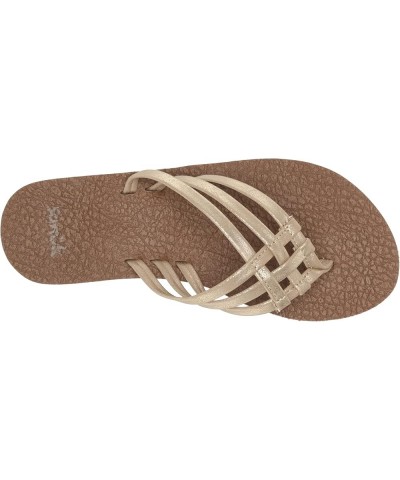 Yoga Sandy Metallic 6 Champagne $20.39 Sandals