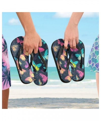 Flip Flop Sandals for Teen Women Men - Butterfly Beautiful Beach Shoes Waterproof Outdoor Summer Beach Slippers 2-3 Women $10...