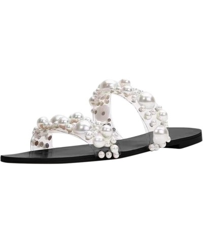 Fuzzy Sandal Slippers Women Leisure Shoes Women's Casual Indoor Diamond Outdoor Buckle Slip on Slide Sandals Women Black $15....