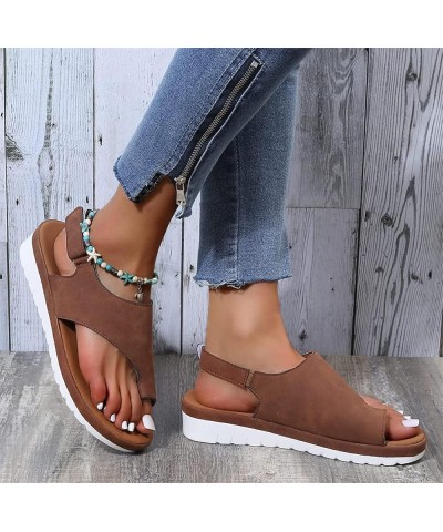 Womens Wedge Flip Flops Sandals with Arch Support Summer Comfortable Orthopedic Bunion Corrector Platform Shoes Open Toe Casu...