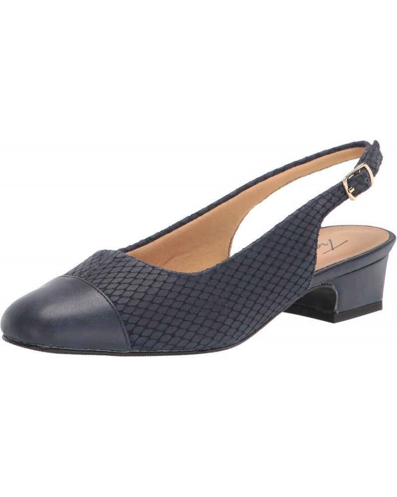 Women's DEA Pumps Navy Diamond Leather/Veg $29.43 Pumps