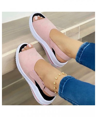 Sandals for Women Dressy Summer Womens Fashion Open Toe Closed Toe Sandals Wedge Sports Sandals Casual Ankle Strap Platform S...