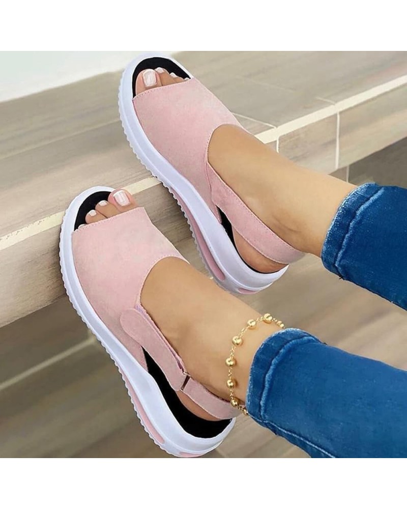 Sandals for Women Dressy Summer Womens Fashion Open Toe Closed Toe Sandals Wedge Sports Sandals Casual Ankle Strap Platform S...