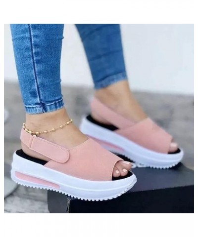 Sandals for Women Dressy Summer Womens Fashion Open Toe Closed Toe Sandals Wedge Sports Sandals Casual Ankle Strap Platform S...