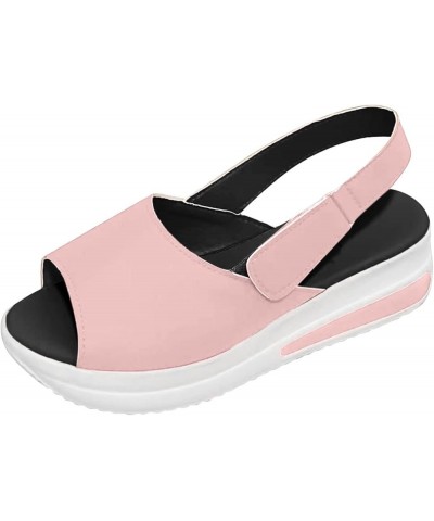 Sandals for Women Dressy Summer Womens Fashion Open Toe Closed Toe Sandals Wedge Sports Sandals Casual Ankle Strap Platform S...