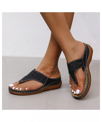 Womens Sandals Orthopedic Sandals for Women Breathable Fashion Thick Soled Leisure Shoes Outdoor Sandals Womens Shoes Black $...