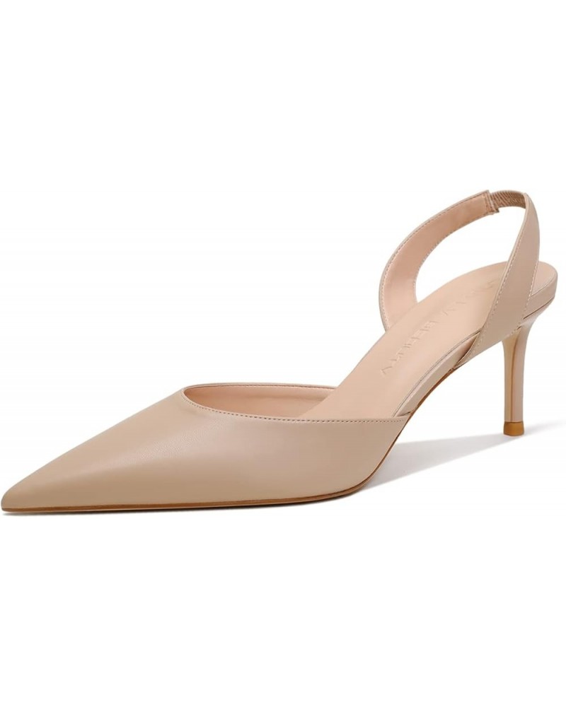 Women Pumps Heels 6CM Size US5.5-11 Pu Nude $24.74 Pumps