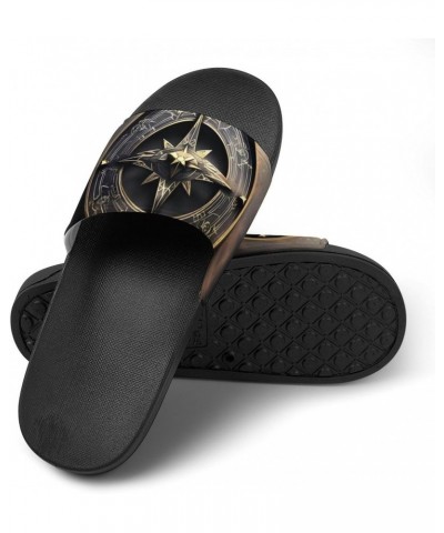 Summer Womens Slipper Home Slippers Magical Design Norse Runes Compass Non-slip Shower Sandals Fashion Sandles for Men $16.26...