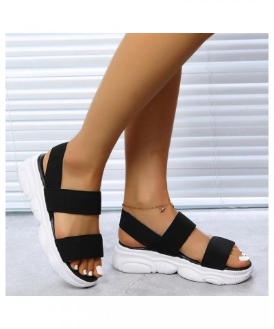 Platform Wedge Flip Flops For Women Sandals Summer Sandals For Women Red Women Sandals Women Fashion Bling Co I-black $18.07 ...