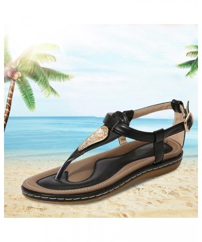 Women Platform Sandals Flops Wedges Buckle Fashion Sandals Sandals Summer Shoes Women's Strap Shoes Flip for Women Women's Sa...