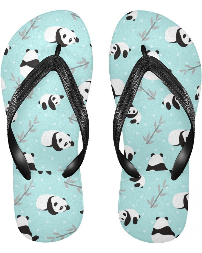 Cute Panda Flip Flop Sandal Men's and Women's Summer Sandal | Beach & Water Shoes（634） $14.24 Sandals