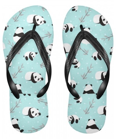 Cute Panda Flip Flop Sandal Men's and Women's Summer Sandal | Beach & Water Shoes（634） $14.24 Sandals