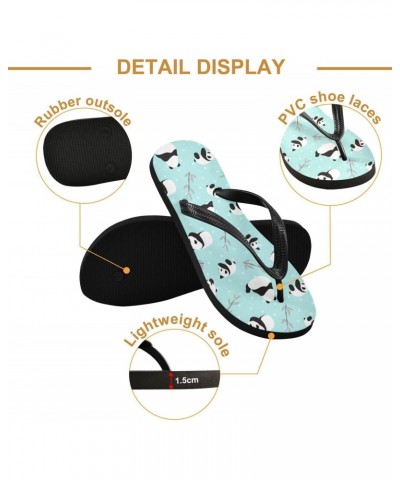 Cute Panda Flip Flop Sandal Men's and Women's Summer Sandal | Beach & Water Shoes（634） $14.24 Sandals