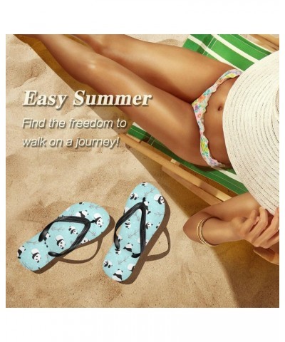 Cute Panda Flip Flop Sandal Men's and Women's Summer Sandal | Beach & Water Shoes（634） $14.24 Sandals