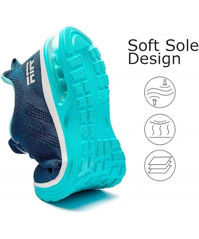 Womens Air Running Shoes Womens Walking Shoes Lightweight Women Sneakers Air Cushion Tennis Shoes for Gym Workout Sports Teal...