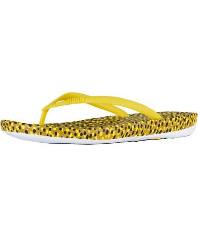 Women's iQushion Ergonomic Flip-Flop,Yellow Bubbles,US 6 M $24.25 Sandals