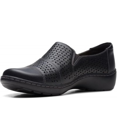 Womens Cora Drift Black Leather $30.88 Loafers & Slip-Ons