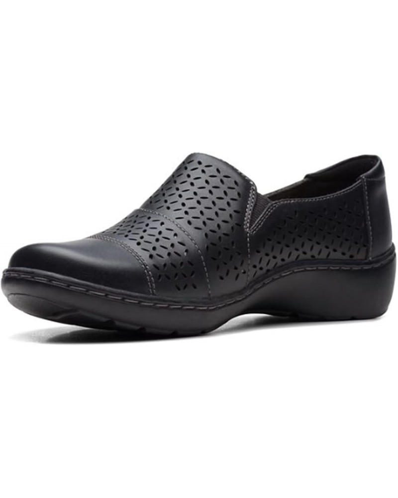 Womens Cora Drift Black Leather $30.88 Loafers & Slip-Ons